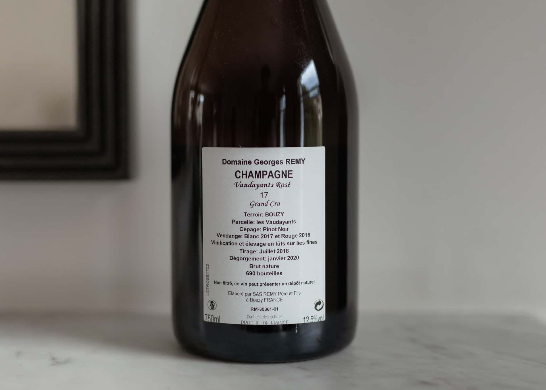 Georges Remy Les Vaudayants Rosé 2017 - Image 4